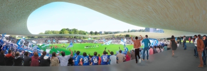 Lausanne FC stadium, SANAA - competition render IV
