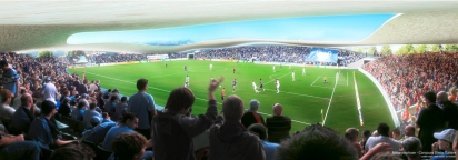 Lausanne FC stadium, SANAA - competition render VI