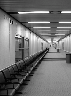 airport interior in the 60's